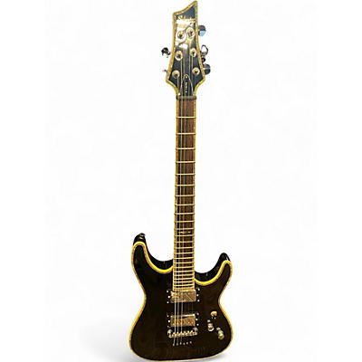 Used Schecter Guitar Research C-1 ELITE DIAMOND SERIES Black Solid Body Electric Guitar