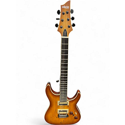 Used Schecter Guitar Research C-1 EXOTIC Honey Burst Solid Body Electric Guitar Honey Burst