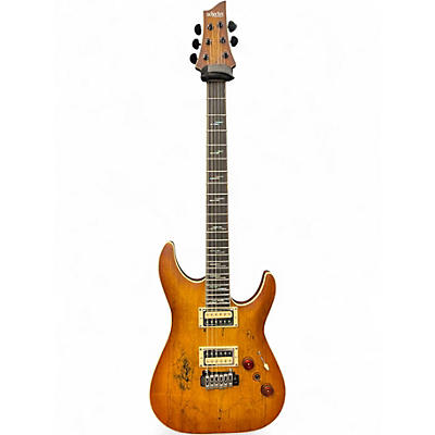 Used Schecter Guitar Research C-1 EXOTIC Spalted Maple Solid Body Electric Guitar