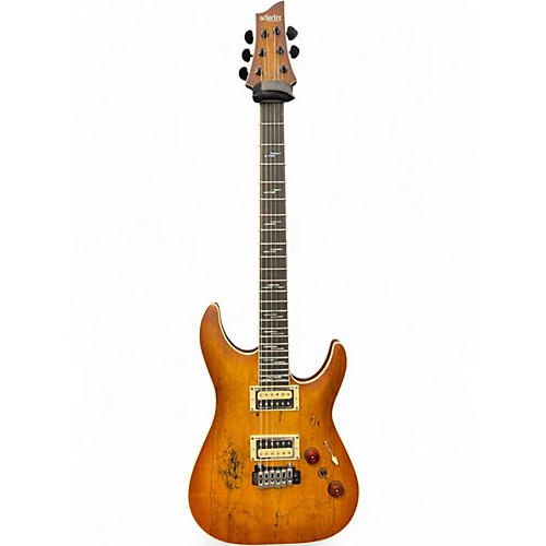 Used Schecter Guitar Research C-1 EXOTIC Spalted Maple Solid Body Electric Guitar Spalted Maple