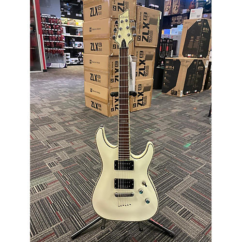 Schecter Guitar Research Used Schecter Guitar Research C-1 Elite Antique White Solid Body Electric Guitar Antique White