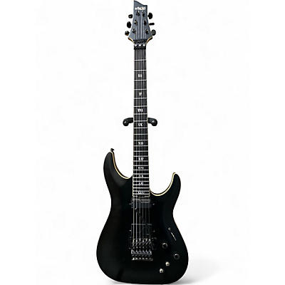 Used Schecter Guitar Research C-1 Evil Twin FR-S SLS Elite Satin Black Solid Body Electric Guitar