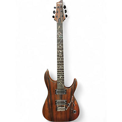 Used Schecter Guitar Research C-1 Exotic Ebony Solid Body Electric Guitar