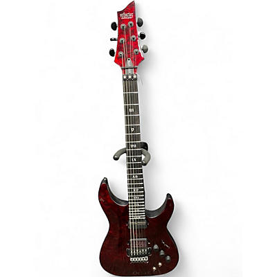Used Schecter Guitar Research C-1 FR-S Apocalypse Red Reign Solid Body Electric Guitar