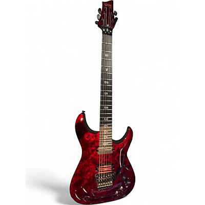 Used Schecter Guitar Research C-1 FR-S Apocalypse Red Reign Solid Body Electric Guitar