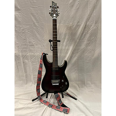 Schecter Guitar Research Used Schecter Guitar Research C-1 FR-S Platinum Red And Black Solid Body Electric Guitar