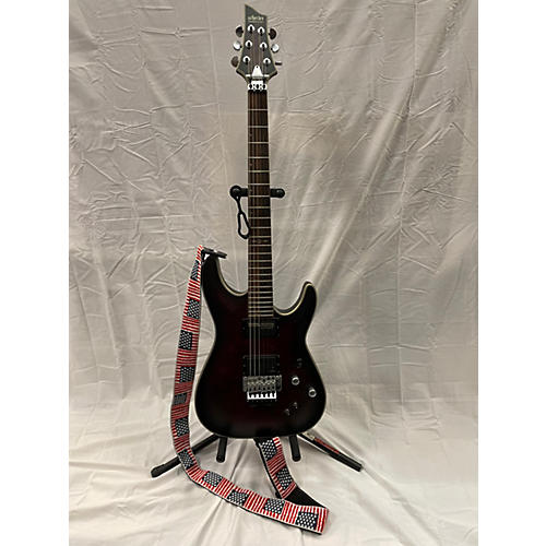 Schecter Guitar Research Used Schecter Guitar Research C-1 FR-S Platinum Red And Black Solid Body Electric Guitar Red and Black