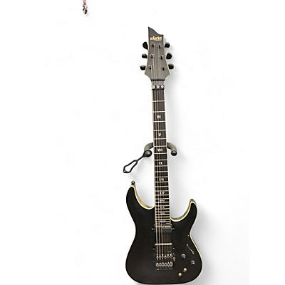 Used Schecter Guitar Research C-1 FR-S SLS Elite Evil Twin Black Solid Body Electric Guitar
