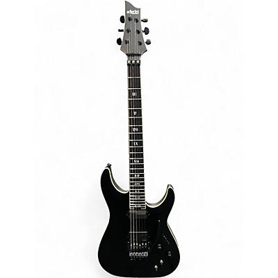 Used Schecter Guitar Research C-1 FR-S SLS Elite Evil Twin Black Solid Body Electric Guitar