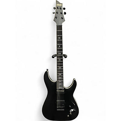 Used Schecter Guitar Research C-1 HT S SLS ELITE EVIL TWIN Satin Black Solid Body Electric Guitar