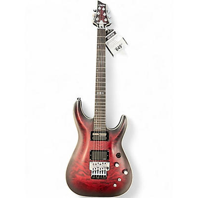 Used Schecter Guitar Research C-1 Platinum FR S Crimson Red Burst Solid Body Electric Guitar