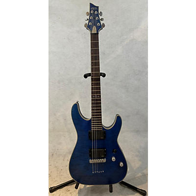 Schecter Guitar Research Used Schecter Guitar Research C-1 Platinum Midnight Blue Solid Body Electric Guitar