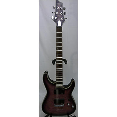 Schecter Guitar Research Used Schecter Guitar Research C-1 Platinum Purple Solid Body Electric Guitar