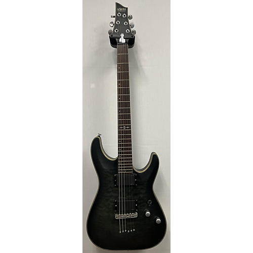 Schecter Guitar Research Used Schecter Guitar Research C-1 Platinum Trans Green Black Solid Body Electric Guitar Trans Green Black