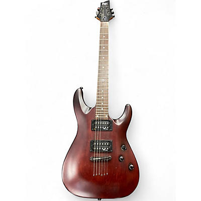Used Schecter Guitar Research C-1 SGR Worn Brown Solid Body Electric Guitar