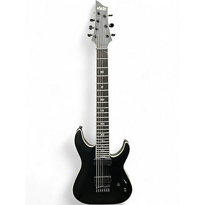 Used Schecter Guitar Research C-1 SLS Elite EVIL TWIN HT Satin Black Solid Body Electric Guitar