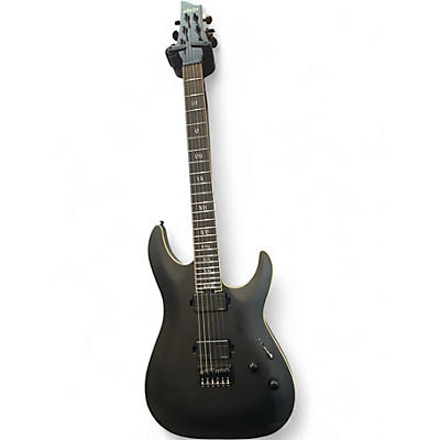 Used Schecter Guitar Research C-1 SLS Elite Evil Twin Satin Black Solid Body Electric Guitar