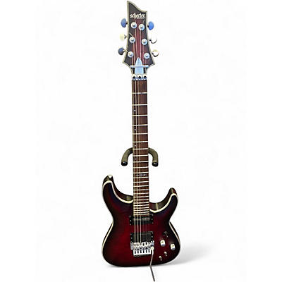 Used Schecter Guitar Research C-1 Satin Red Solid Body Electric Guitar