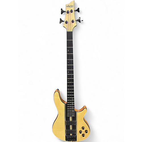 Used Schecter Guitar Research C-4 GT Natural Electric Bass Guitar Natural