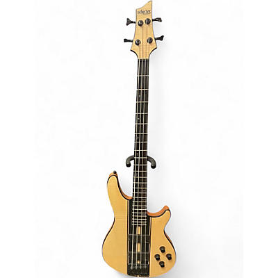 Used Schecter Guitar Research C-4 GT Natural Electric Bass Guitar