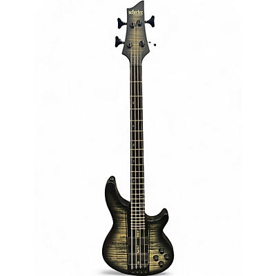 Used Schecter Guitar Research C-4 GT Satin Charcoal Burst Electric Bass Guitar