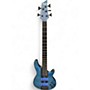 Used Schecter Guitar Research C-5 GT Blue Electric Bass Guitar Blue