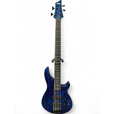 Used Schecter Guitar Research C-5 SILVER MOUNTAIN Electric Bass Guitar