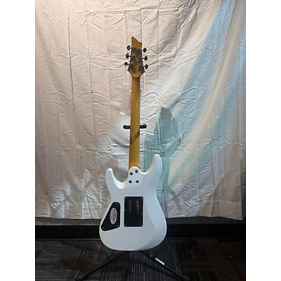 Schecter Guitar Research Used Schecter Guitar Research C-6 DELUXE FR White Solid Body Electric Guitar