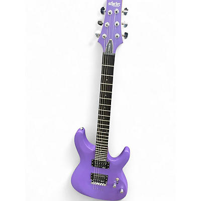 Used Schecter Guitar Research C-6 DELUXE Purple Solid Body Electric Guitar