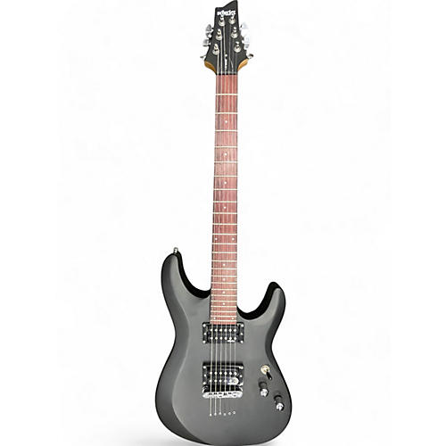 Schecter Guitar Research Used Schecter Guitar Research C-6 Deluxe Black Solid Body Electric Guitar Black