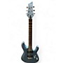 Used Schecter Guitar Research C-6 Deluxe Ice Blue Metallic Solid Body Electric Guitar Ice Blue Metallic