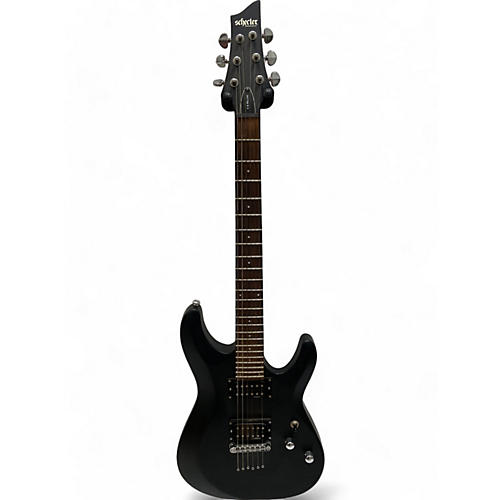 Schecter Guitar Research Used Schecter Guitar Research C-6 Deluxe Satin Black Solid Body Electric Guitar Satin Black