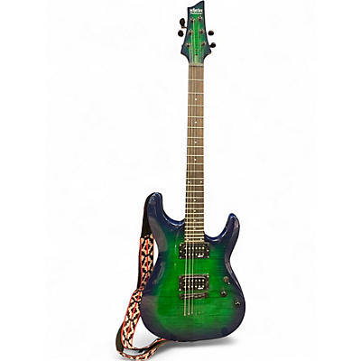 Used Schecter Guitar Research C-6 ELITE AQUABURST Solid Body Electric Guitar