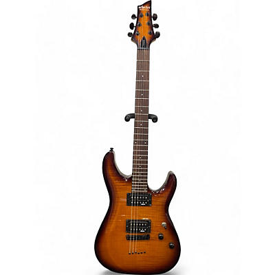 Schecter Guitar Research Used Schecter Guitar Research C-6 ELITE Brown Solid Body Electric Guitar