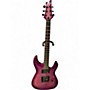 Used Schecter Guitar Research C-6 ELITE Pink Solid Body Electric Guitar Pink