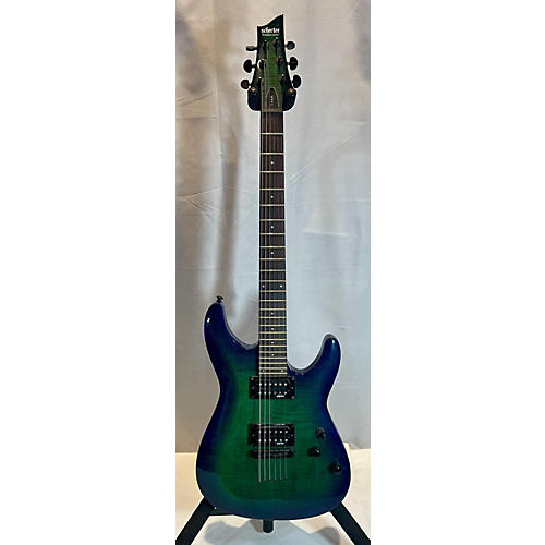 Schecter Guitar Research Used Schecter Guitar Research C-6 ELITE TRANS GREEN BURST Solid Body Electric Guitar TRANS GREEN BURST