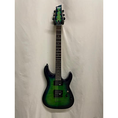 Schecter Guitar Research Used Schecter Guitar Research C-6 Elite Green Solid Body Electric Guitar