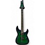 Used Schecter Guitar Research C-6 Elite Trans Green Solid Body Electric Guitar Trans Green