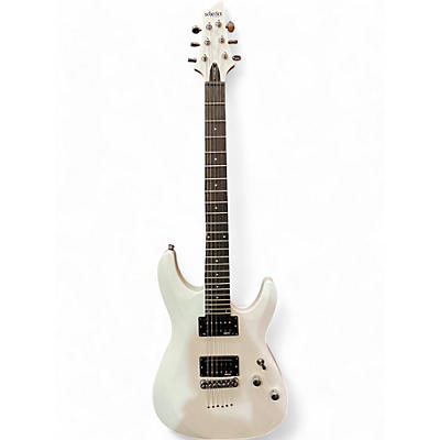 Schecter Guitar Research Used Schecter Guitar Research C-6 Elite White Solid Body Electric Guitar