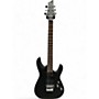 Used Schecter Guitar Research C-6 FR DELUXE  Black Solid Body Electric Guitar Black