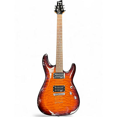Used Schecter Guitar Research C-6 PLUS Amber Solid Body Electric Guitar