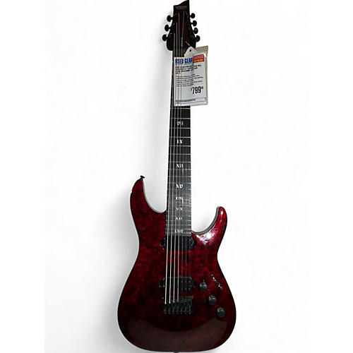 Schecter Guitar Research Used Schecter Guitar Research C-7 Apocalypse Red Reign Solid Body Electric Guitar Red Reign