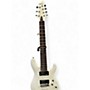 Used Schecter Guitar Research C-7 DELUXE WHITE Solid Body Electric Guitar WHITE