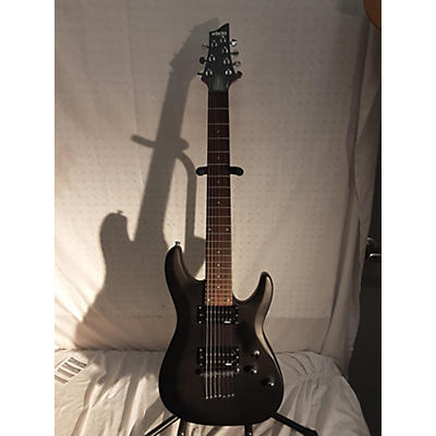 Schecter Guitar Research Used Schecter Guitar Research C-7 Deluxe Black Solid Body Electric Guitar