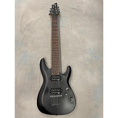 Schecter Guitar Research Used Schecter Guitar Research C-7 Deluxe Black Solid Body Electric Guitar