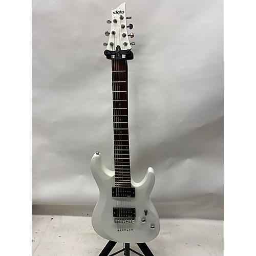 Schecter Guitar Research Used Schecter Guitar Research C-7 Deluxe White Solid Body Electric Guitar White