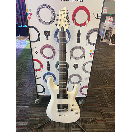 Schecter Guitar Research Used Schecter Guitar Research C-7 Deluxe White Solid Body Electric Guitar White