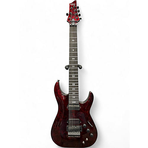 Used Schecter Guitar Research C-7 FR-S APOCALYPSE  RED REIGN Solid Body Electric Guitar RED REIGN