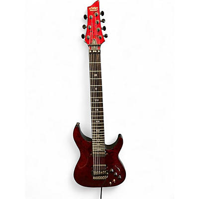 Used Schecter Guitar Research C-7 FR-S Apocalypse Red Reign Solid Body Electric Guitar