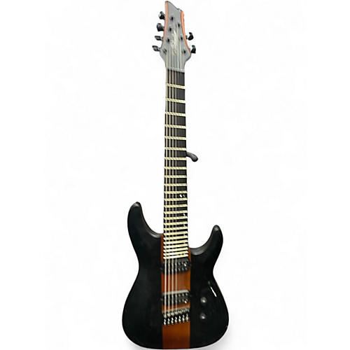 Used Schecter Guitar Research C-7 Multiscale Rob Scallon Satin Dark Roast Solid Body Electric Guitar Satin Dark Roast
